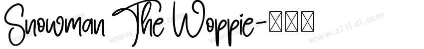 Snowman The Woppie字体转换